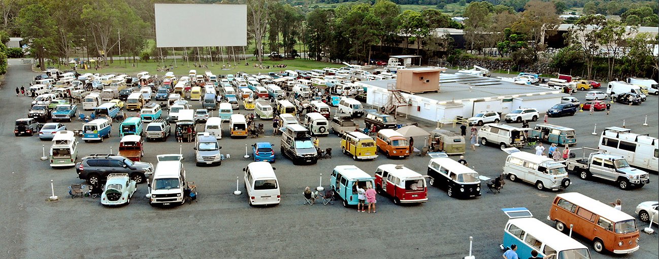 Kombis filling the Yatala Drive-In